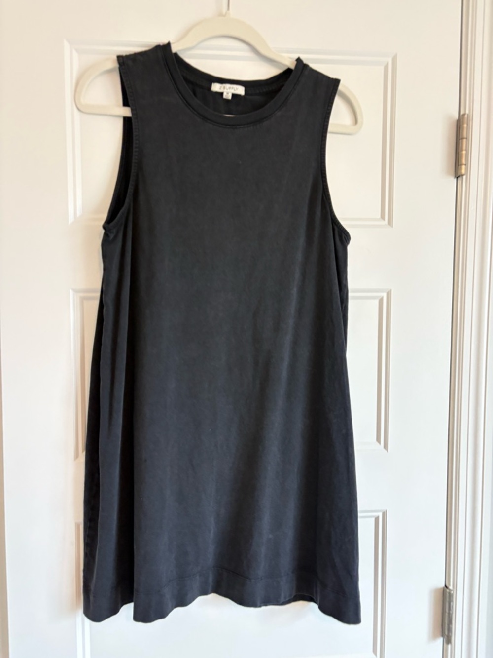 Zsupply tank dress, faded black, size medium